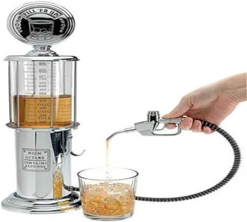 godinger barware gas pump dispenser