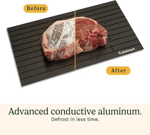 ultra fast defrosting tray – thaw meat in minutes, no electricity needed
