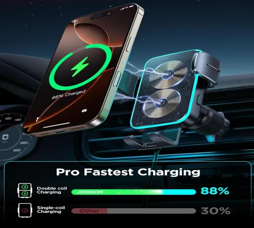joyroom wireless car charger and phone mount – a smart &amp; practical gift for drivers