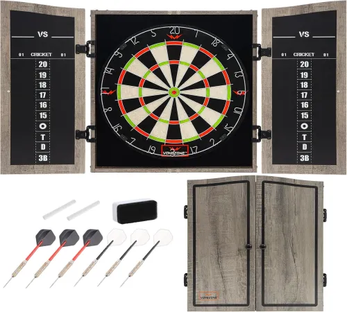 vonezone dartboard cabinet set – premium gift for men who love darts