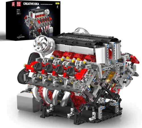 mould king v8 engine model kit – the perfect gift for engineering enthusiasts
