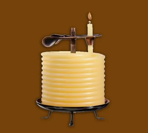 coiled wax candles – 144 hours of safe, worry-free glow
