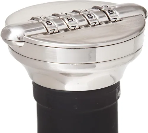 secure your spirits with the combination wine bottle lock